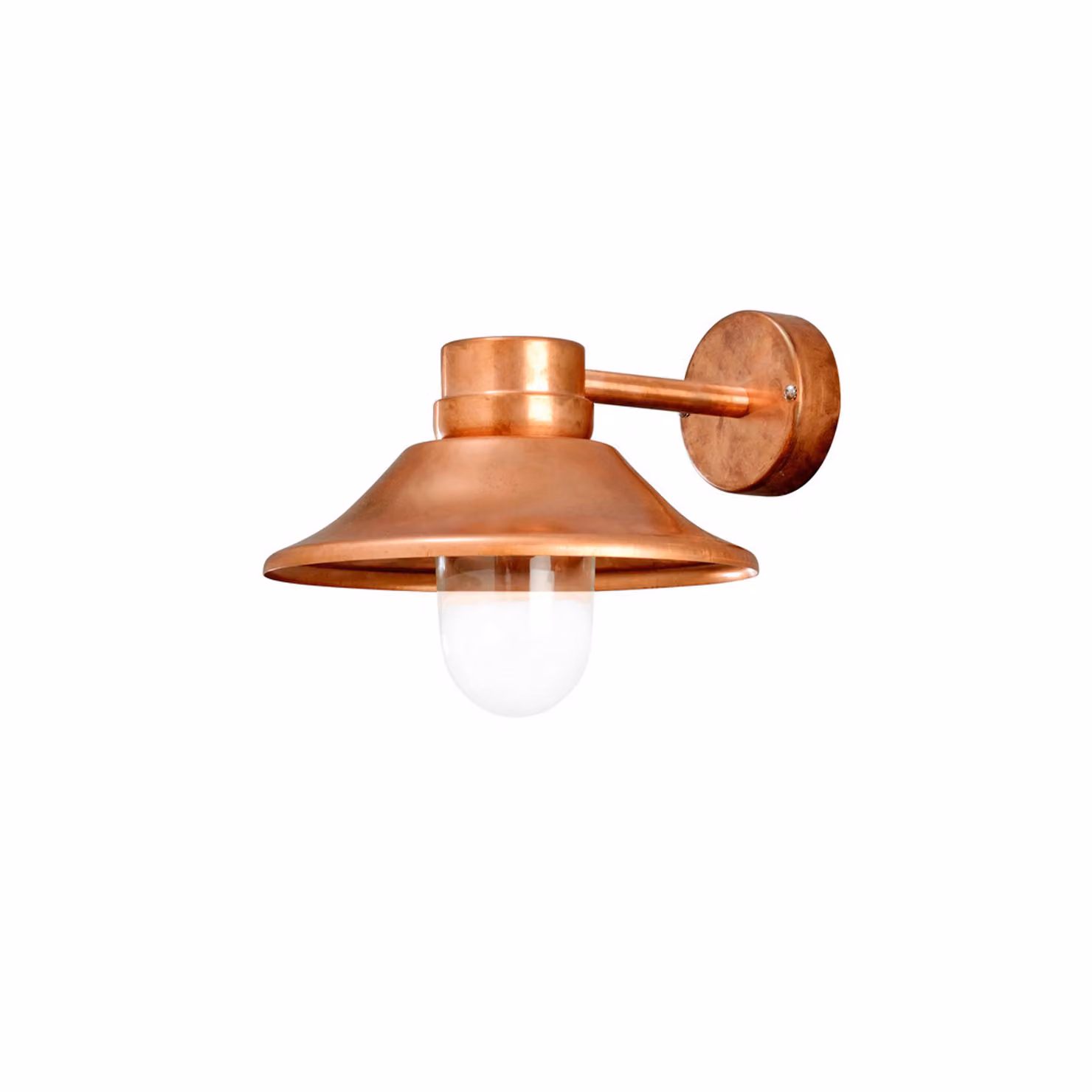 Konstsmide Vega High Power LED Applique a LED ad alta potenza in rame massiccio e vetro trasparente
