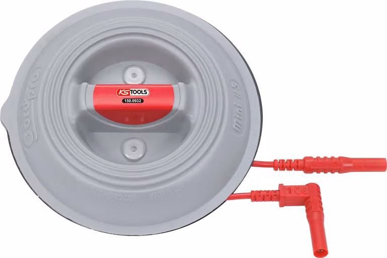 KS Tools Prolunga del cavo di prova 6 m, rosso, 150.0932