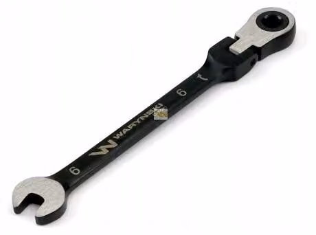 Chiave combinata Waryński da 6 mm con cricchetto e giunto