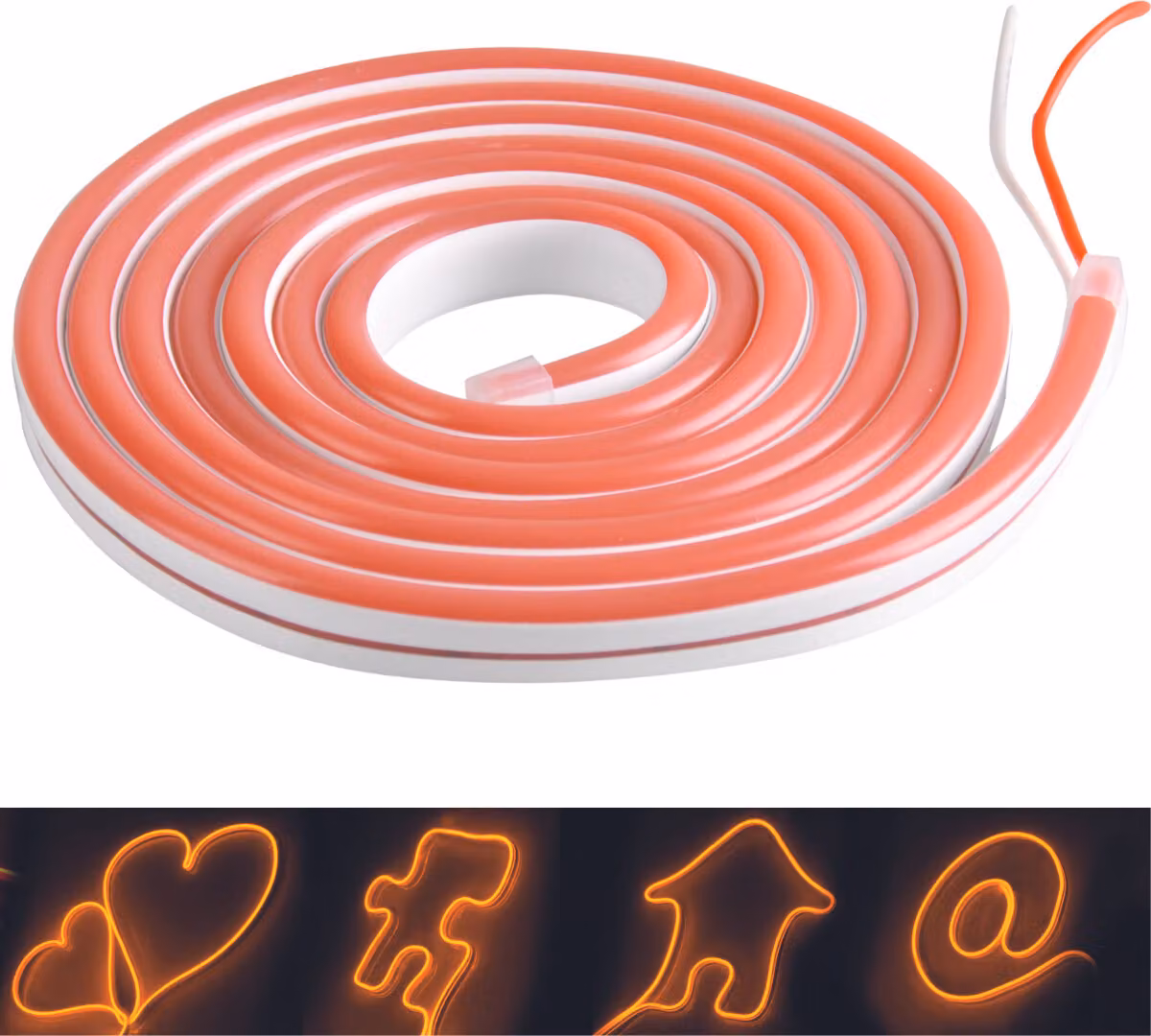 Striscia LED NEON 12 V, 2 m, arancione, IP65 315014 Polux