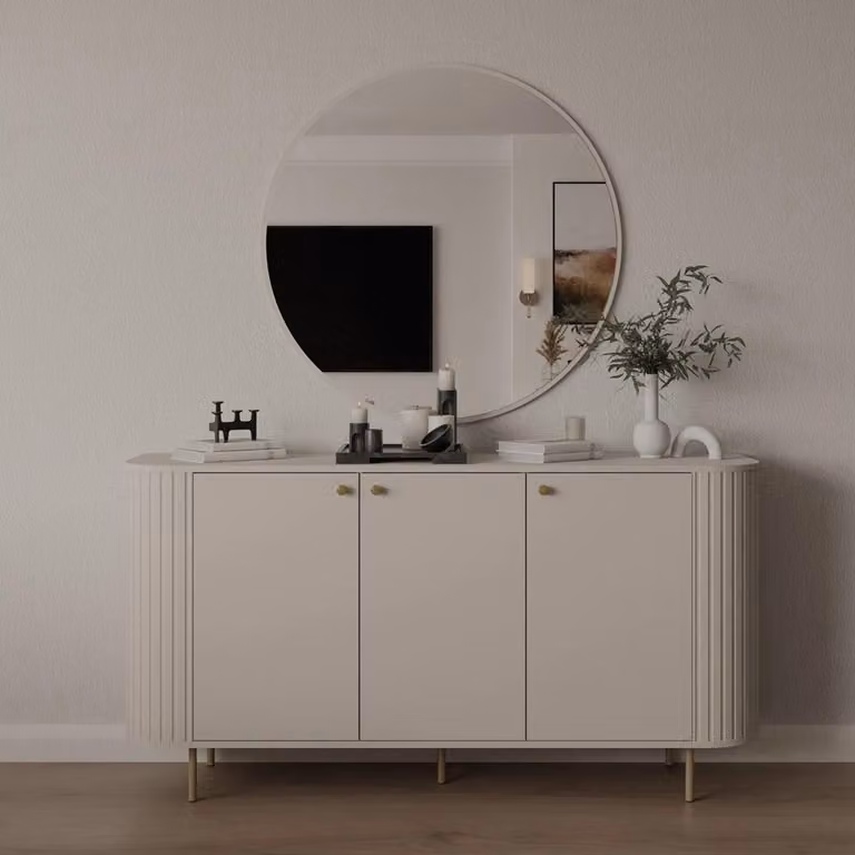 Cassettiera con ante NYRA - beige