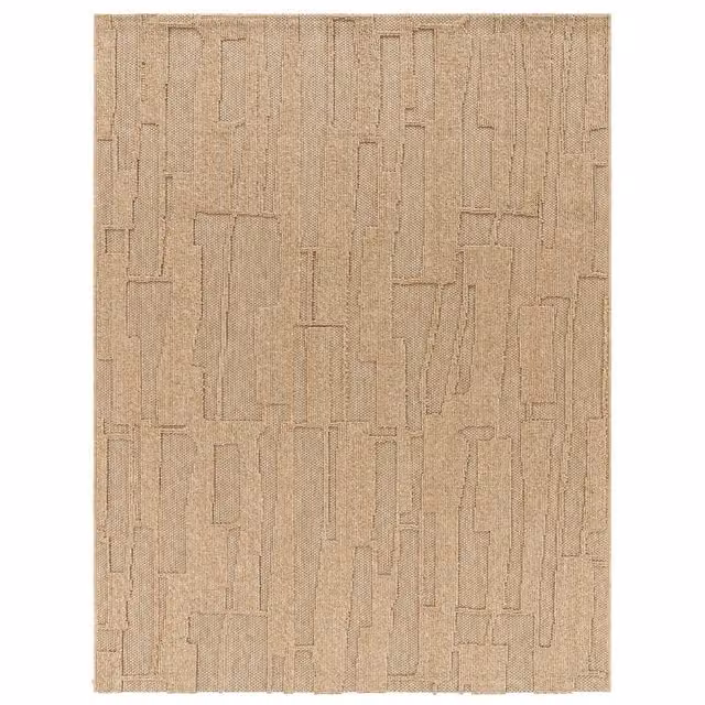 Tappeto Bali beige per interni ed esterni con effetto alto-basso L: 280 cm, P: 200 cm