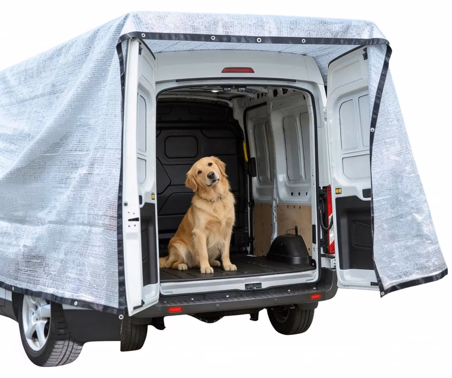 Solidchoice - Rete parasole, ideale per auto e animali domestici, resistente ai raggi UV e traspirante, dimensioni 4 x 6 metri