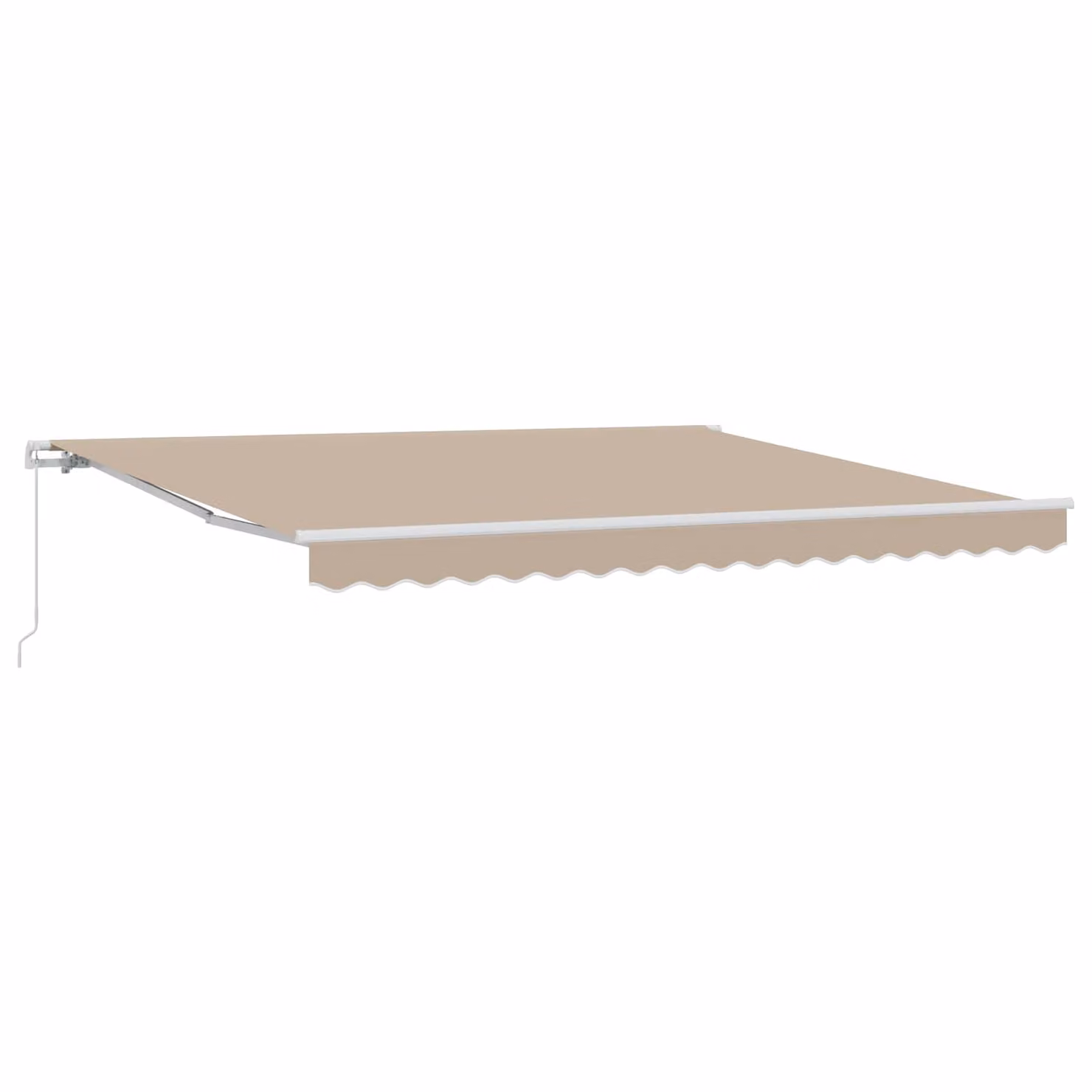 Tenda retrattile vidaXL beige in poliestere e alluminio L: 400 cm, P: 300 cm
