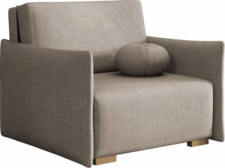 MIRJAN24 Divano Viva Glov I, divano letto con contenitore e funzione letto, piedini in legno, cuscini inclusi (colore: Soul 03)