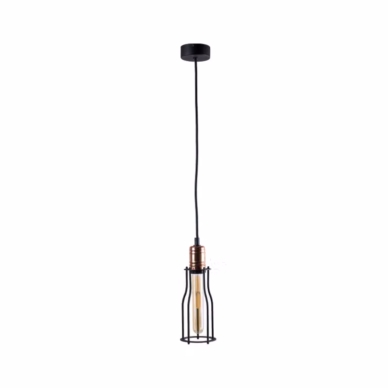 Lampada a sospensione lampadario Nowodvorski WORKSHOP nero, acciaio 6337