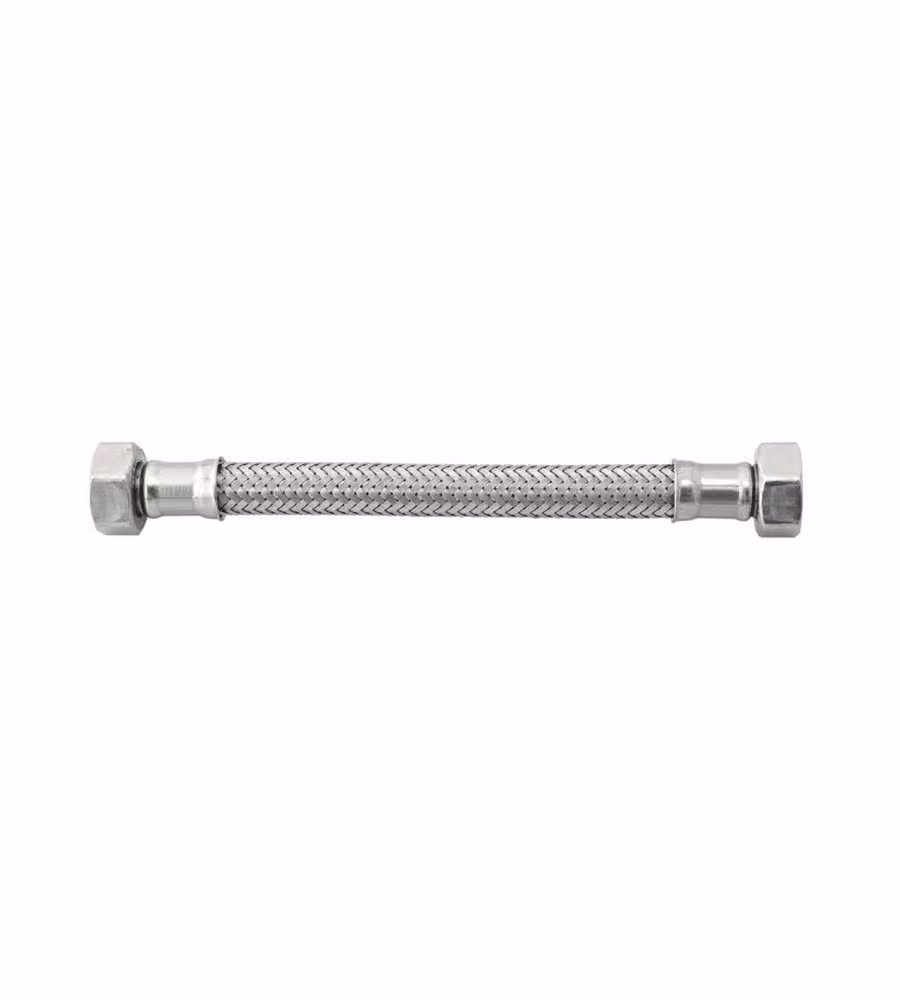IDRO BRIC Tubo Flessibile Acciaio Inossidabile 1/2FF 50 cm Argento