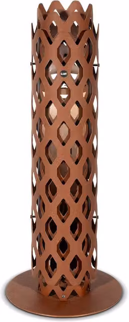 Lampada da esterno a palo Slamp Charlotte LED colore Corten brown e grey