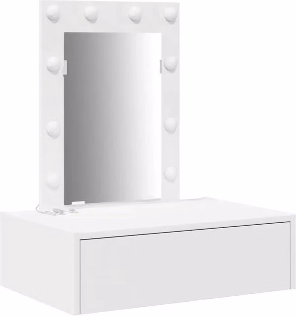 Toeletta | Tavolo da Trucco Bianco 60 x 40 x 70 cm Legno multistrato