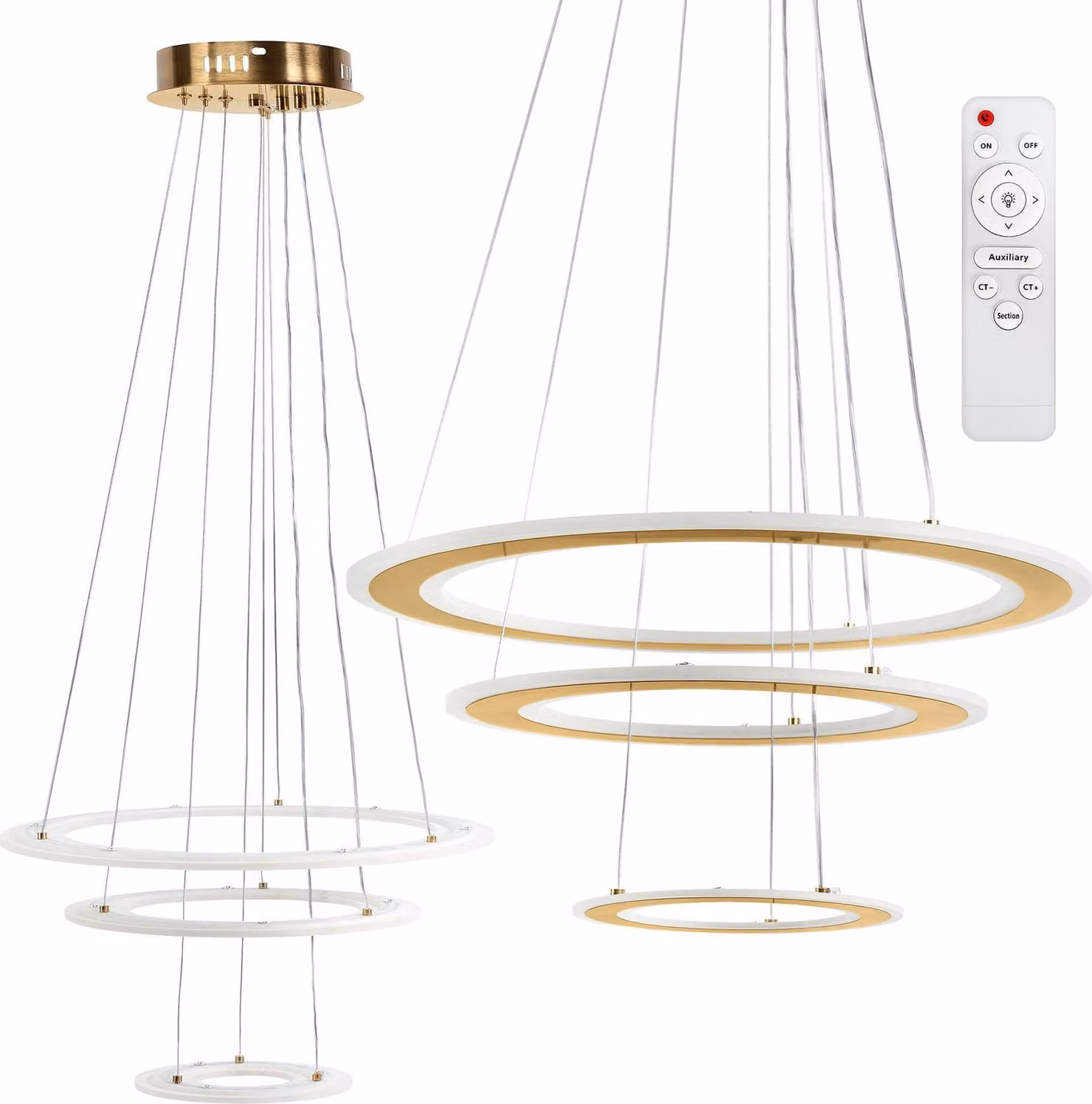 Lámpara TOOLIGHT LED G041-3CP Brush Gold0