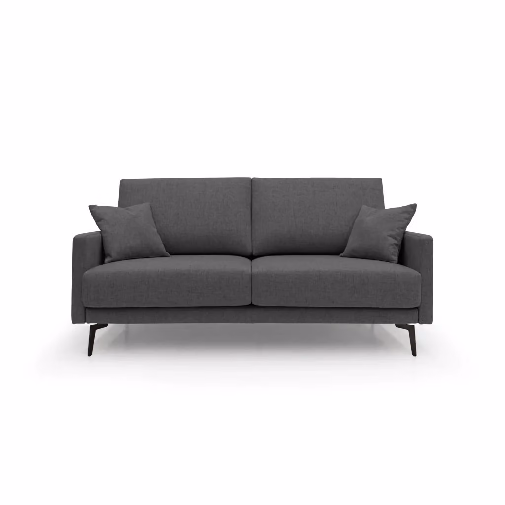 Divano moderno Saturno Divani.Store in tessuto impermeabile antracite L: 160 cm – 2