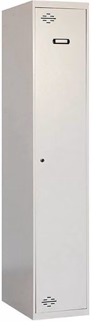 Armadietto in metallo Simon Rack grigio prelaccato H: 180 cm, L: 40 cm, P: 50 cm