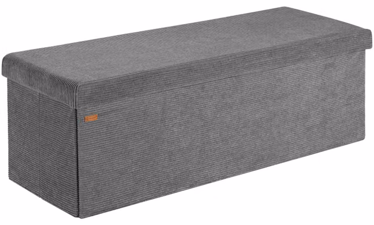 Panca in corda antracite 114x38x38cm MDF pieghevole