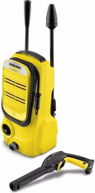Idropulitrice compatta Kärcher K 2 COMPACT gialla con 110 bar, 360 l/h e 1400 W