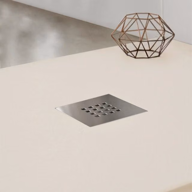 Piatto doccia effetto pietra 70x90 Crema marmoresina pieno piletta inclusa