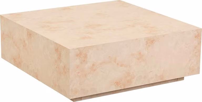 Home Deluxe - Tavolino Amiri XL - colore: arenaria, dimensioni: 95 x 95 cm, piano in MDF, già montato I Tavolino da salotto Tavolino da salotto Tavolino da divano
