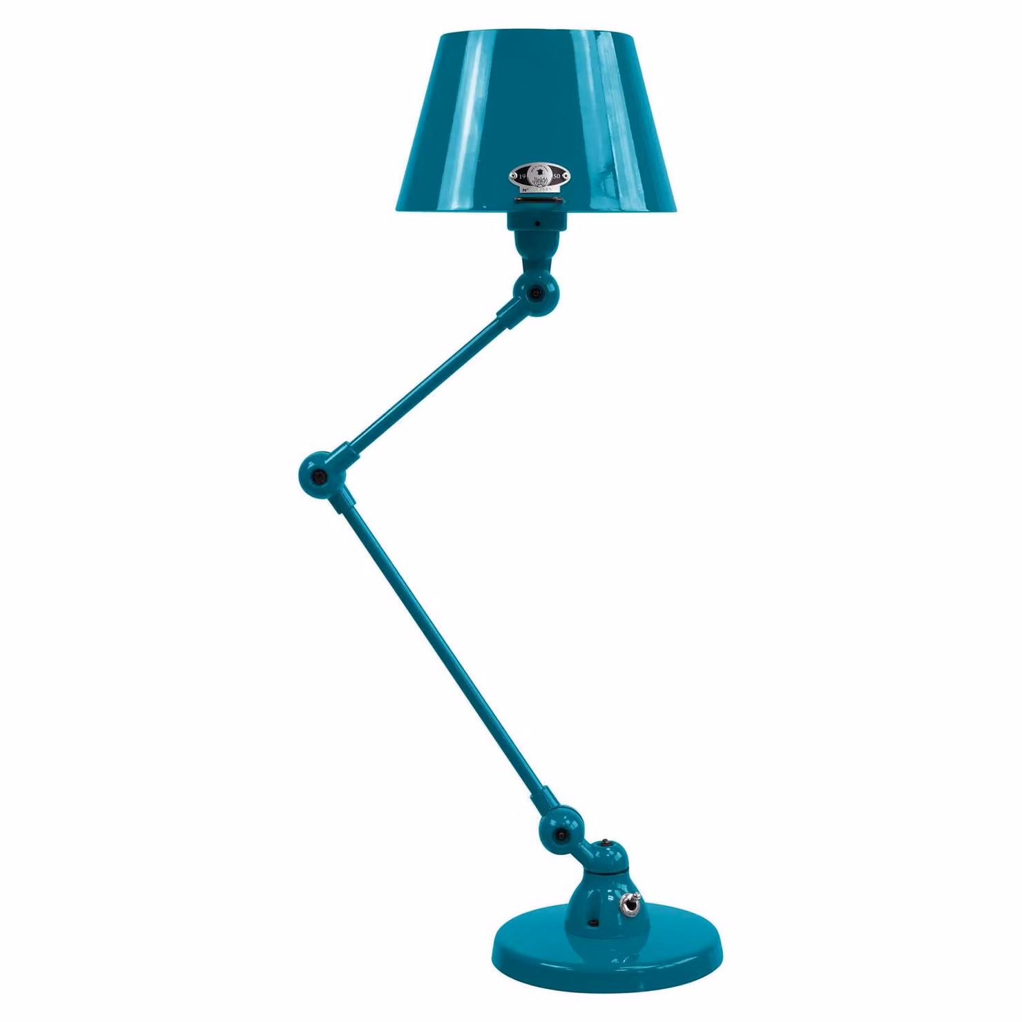 Jieldé Lampada da tavolo Aicler AID373, Blu, Soggiorno / Sala da pranzo, Metallo, Industriale, Lampada da tavolo