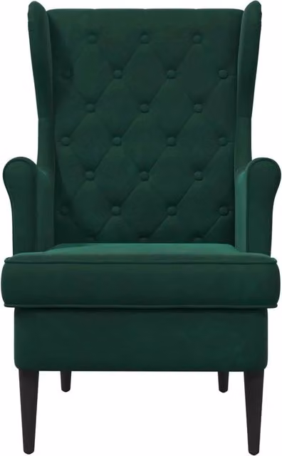 Poltrona | Sedia Relax Verde Scuro Velluto