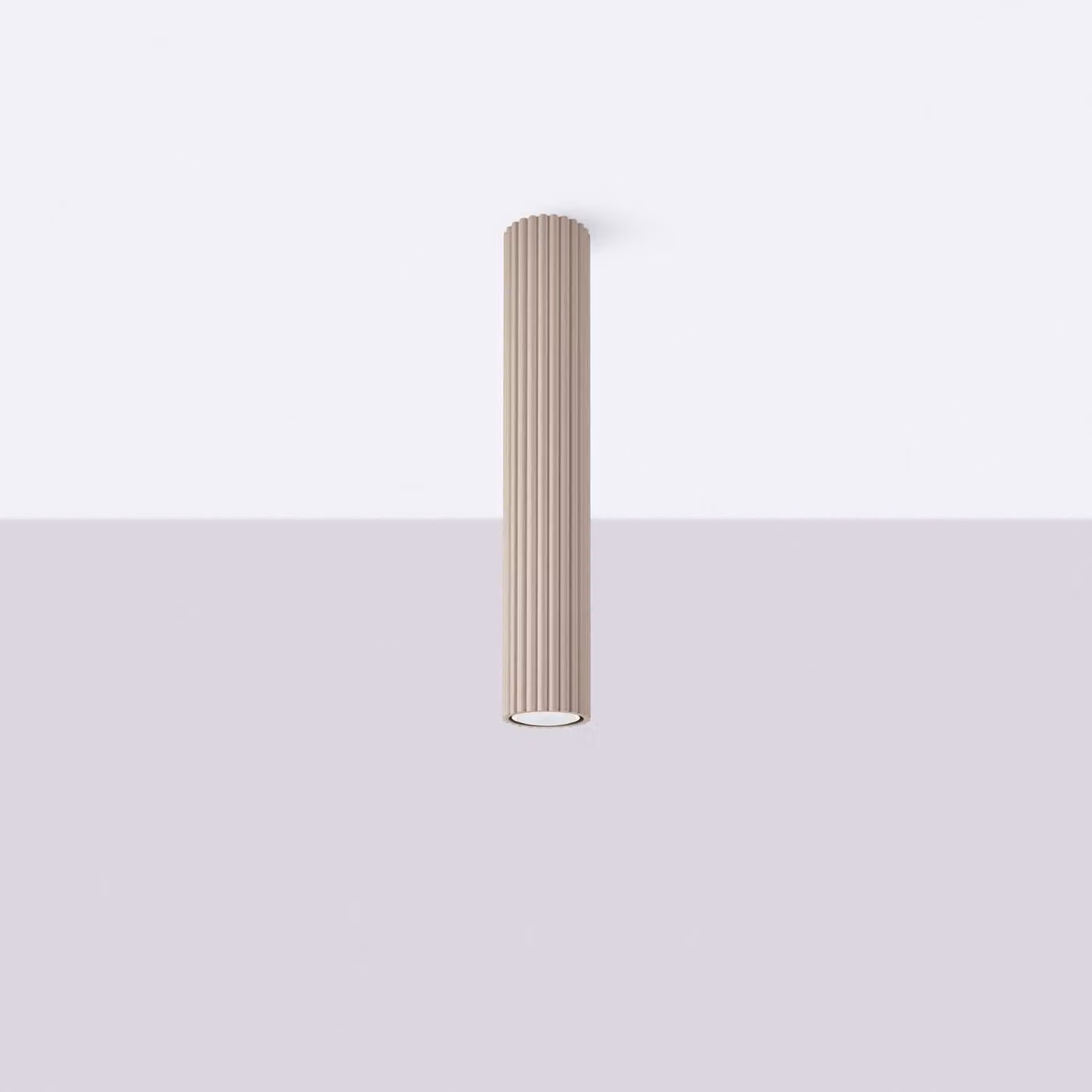Lampada da soffitto KARBON 40 taupe 1xGU10 10W alluminio 40x6.5x6.5cm Sollux Lighting
