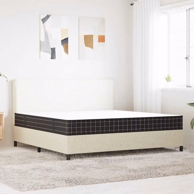 vidaXL Materasso a Molle Bonnell Medio con Rivestimento Rimovibile, L/P: 200 x 200 cm