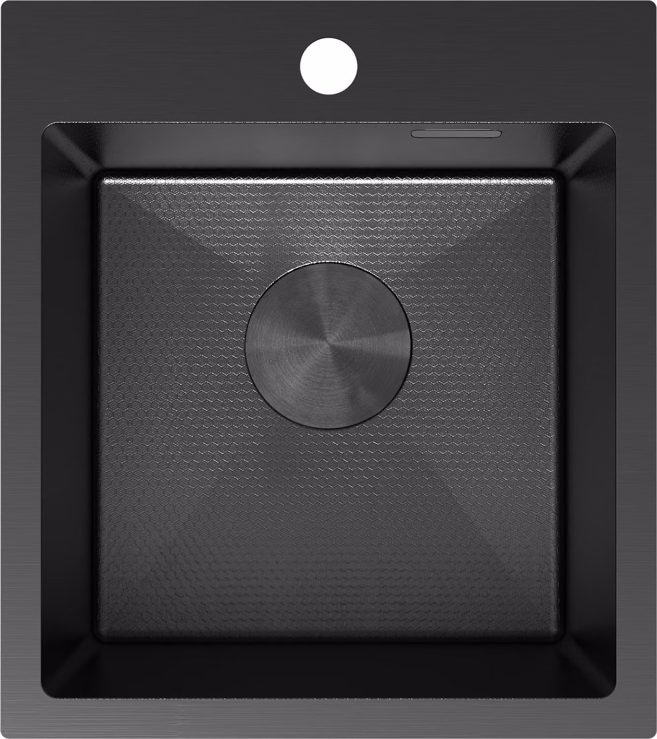 Mexen Solix lavello in acciaio 1-vasca 400 x 450 mm, nero HC - 6401401000-70HC
