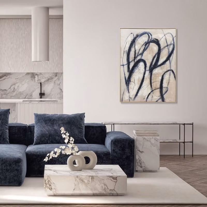 Quadro Blue Billow Agave Quadri