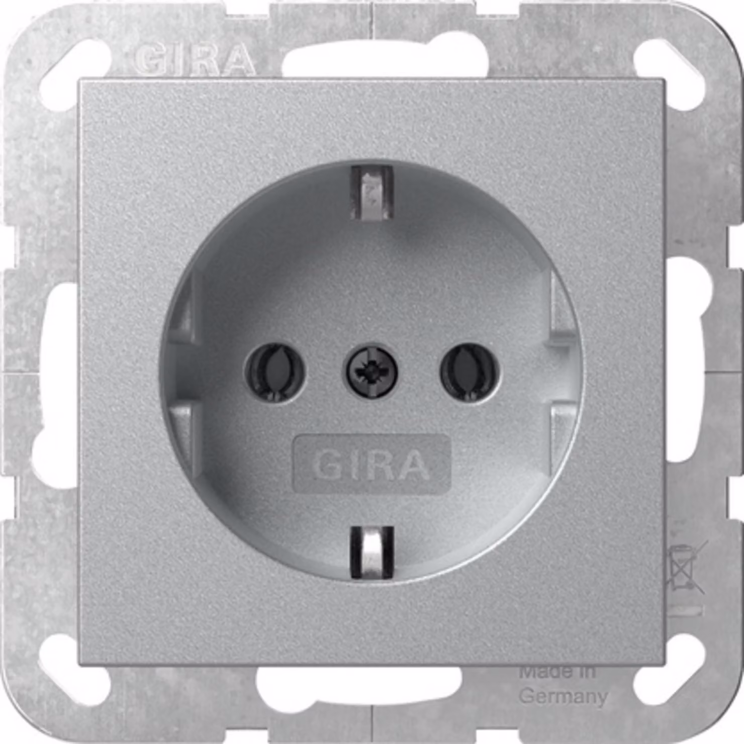 Presa SCHUKO Gira SRK Sistema 55 F Alluminio 418026