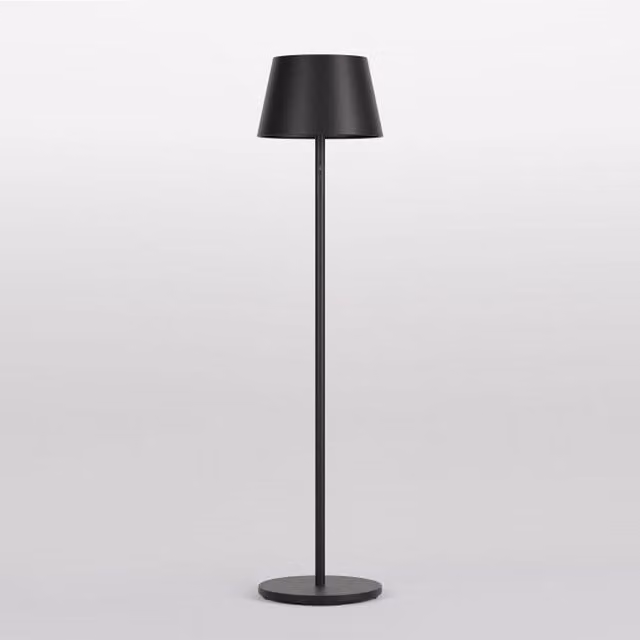 Piantana LED Outdoor Redogroup Teseo Nera Ricaricabile e Dimmabile per Giardino e Terrazza