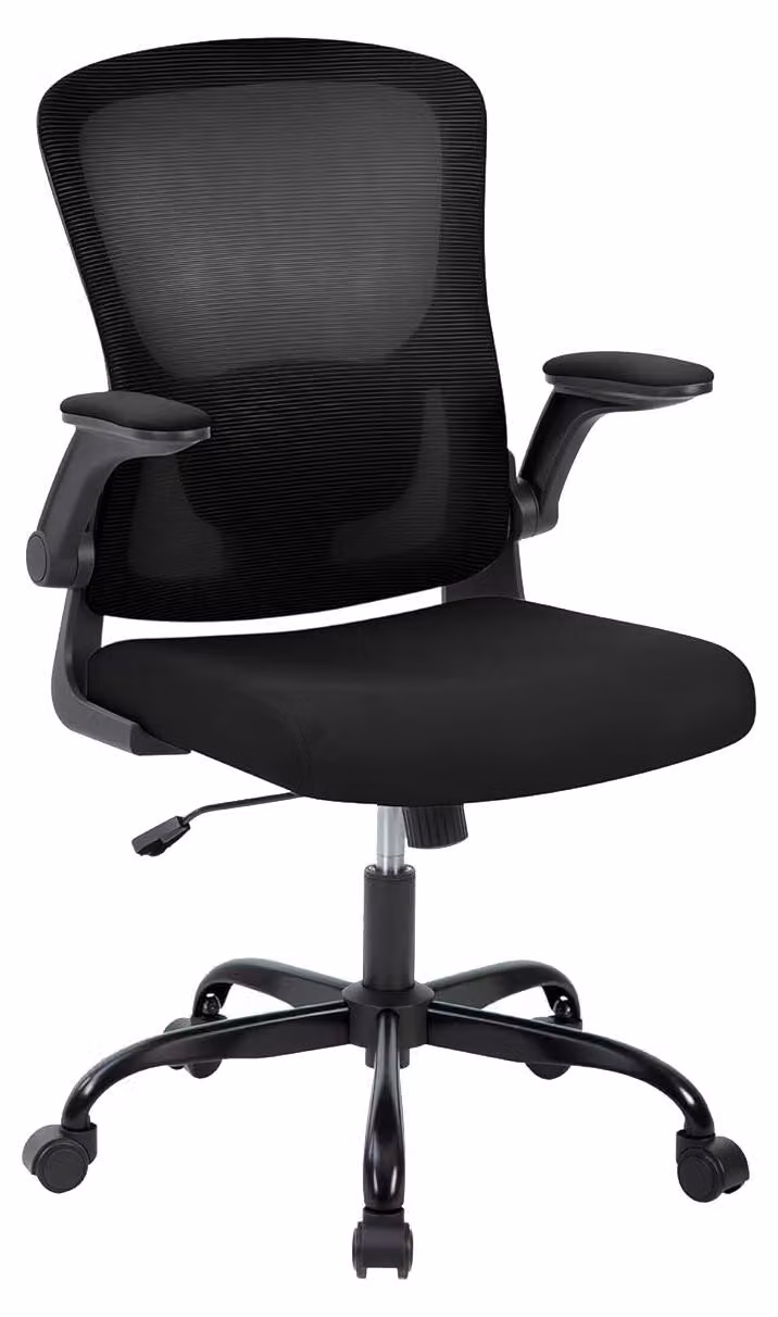 Sedia da ufficio con schienale alto in rete - Sedia ergonomica per computer - Regolabile - Per adulti