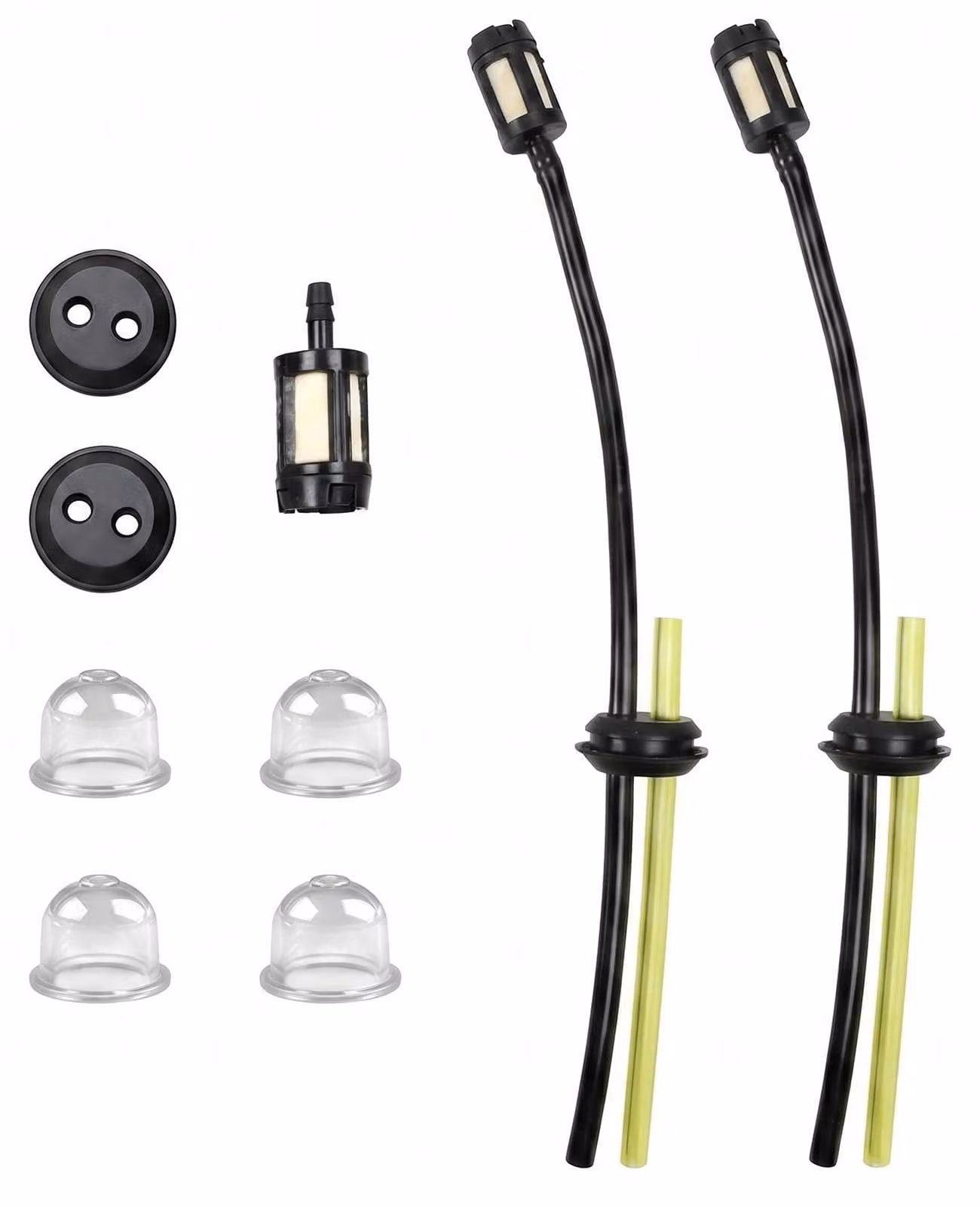 Set completo di 9 pezzi per decespugliatori a benzina, con filtro del carburante e tubo del carburante
