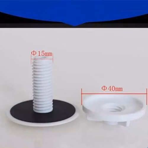 Tappo di plastica bianca da 35 mm per lavabi e scarichi per sapone, adatto per lavelli e rubinetti in cucina e in bagno
