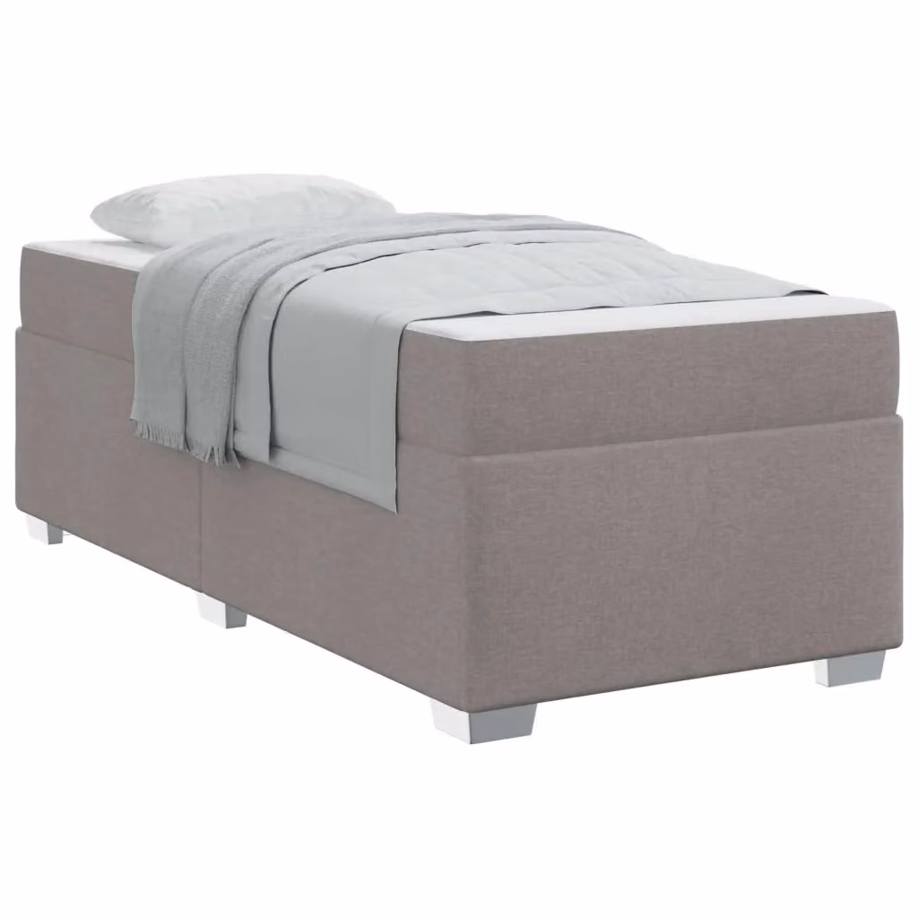 Struttura letto moderno Talpa vidaXL in tessuto beige o grigio, L/P/H: 90 x 200 x 66 cm – 2