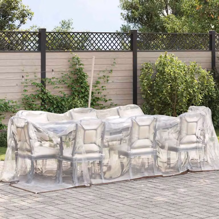 vidaXL Telone Trasparente con Occhielli 2x8 m in Polietilene