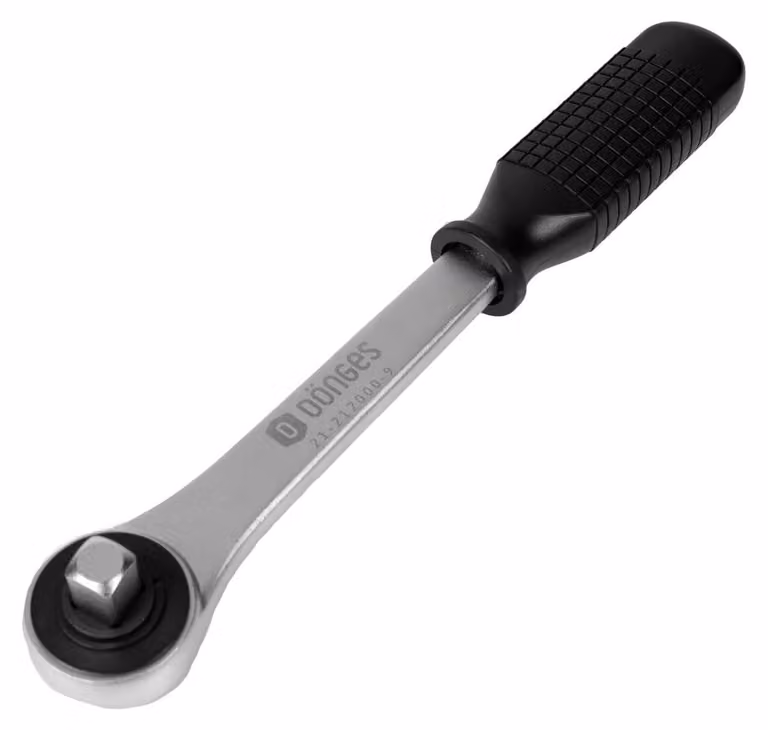 Cricchetto reversibile Dönges ½", con quadrato, lunghezza 250 mm (cricchetto passante)