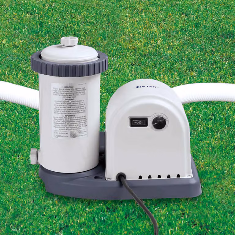 Pompa con Filtro a Cartuccia Intex 5678 l/h Grigio e Bianco