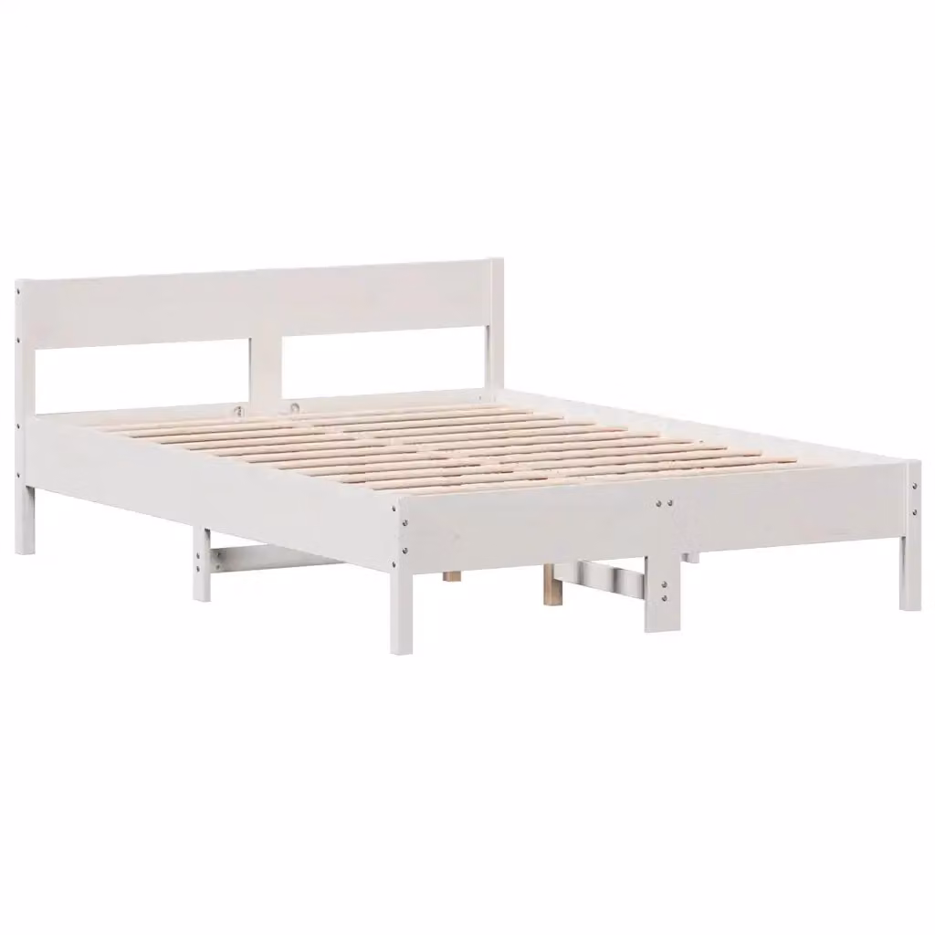 Letto senza materasso Design Mania in legno massello di pino bianco L/P/H: 205.5 x 150 x 155.5 cm – 2