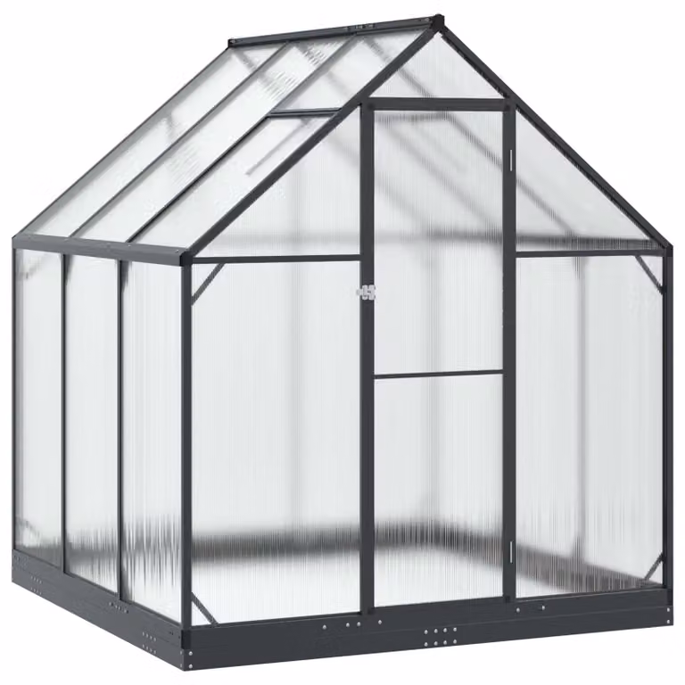 Serra da Giardino con porta Antracite 183,5 x 183,5 x 207 cm
