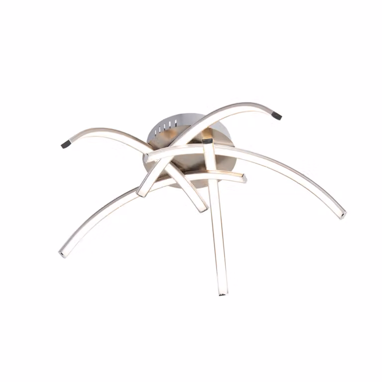 Lampada da soffitto a LED, metallo, acciaio, bianco, D 45 cm