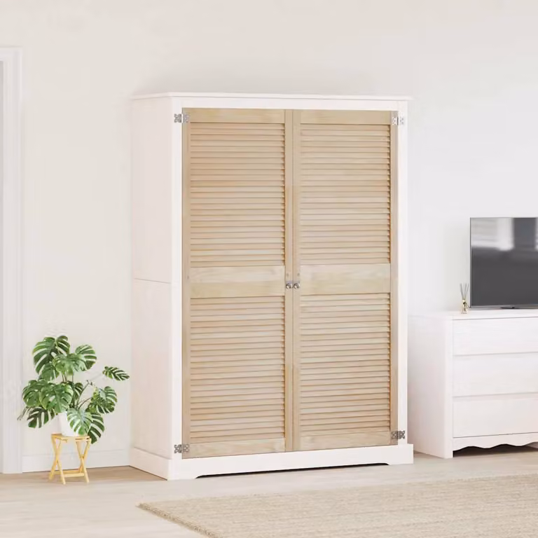 Set di 2 porte per armadio vidaXL in legno di pino, colore naturale, H 170 x L 59,5 cm