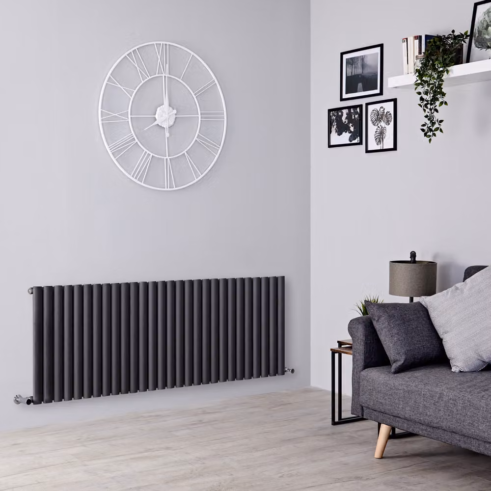 Radiatore di Design Orizzontale - Antracite - 600mm x 1652mm - 1240W