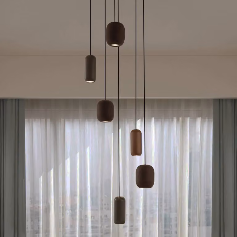 Lampada a sospensione Narion Lucande, dimmerabile, Multicolore, Soggiorno / Sala da pranzo, Metallo, Moderno, Lampada a sospensione