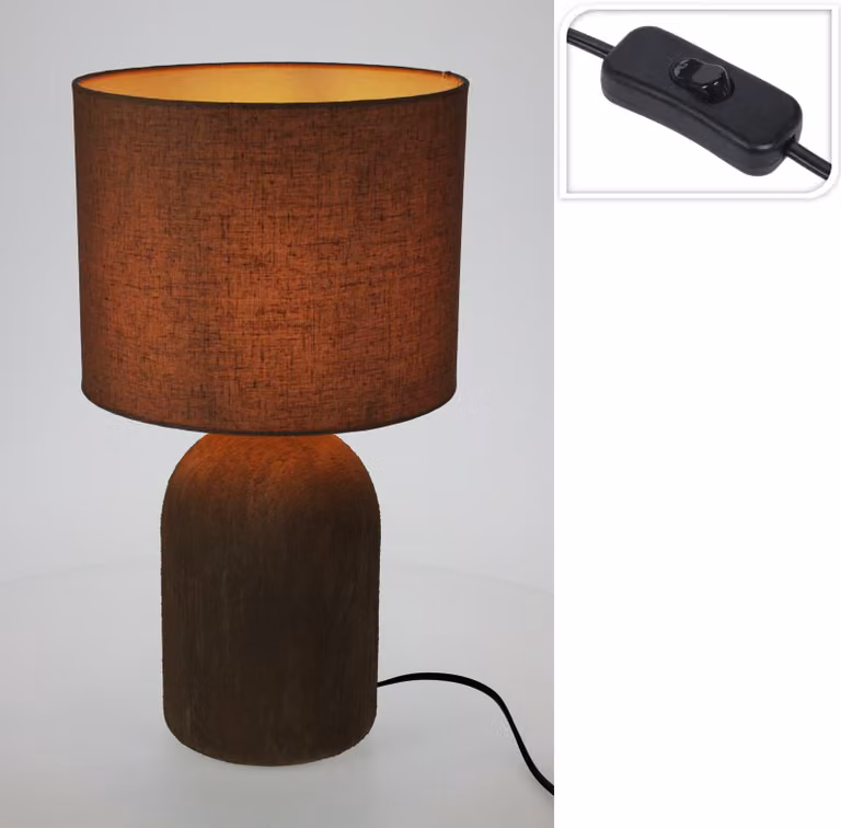 Lampada da tavolo Home Styling in gres e14 h46cm