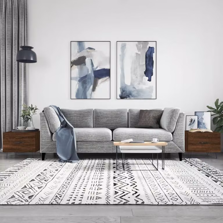 Maison Exclusive - Tavolini da salotto 2 pz. Effetto rovere marrone 50x50x40 cm Materiale ligneo