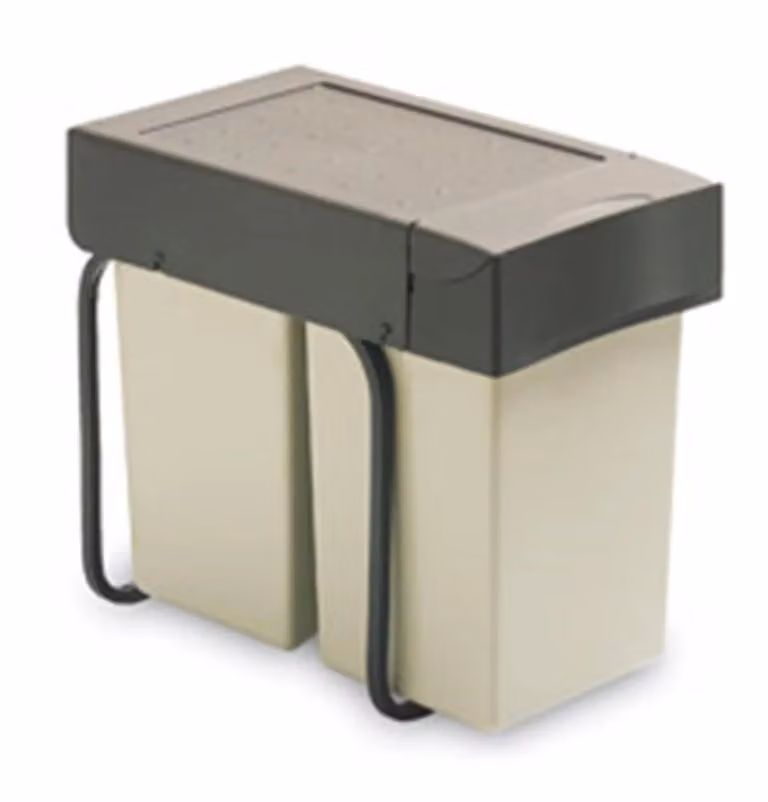 Pattumiera 1 secchio grigio ( LxPxH 25,5x45x39,8 ) (2° SCELTA)