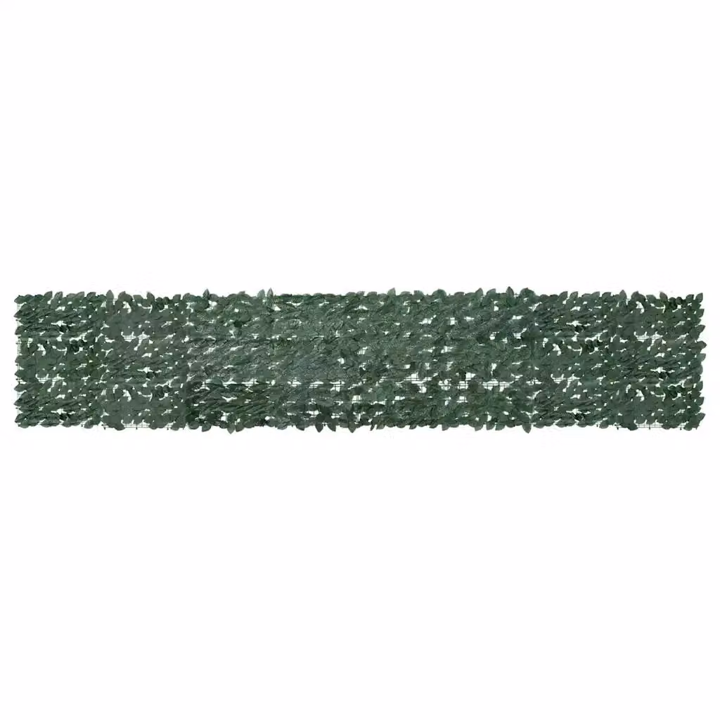 Paravento da balcone con siepe artificiale vidaXL, colore verde, L: 400 cm, H: 75 cm