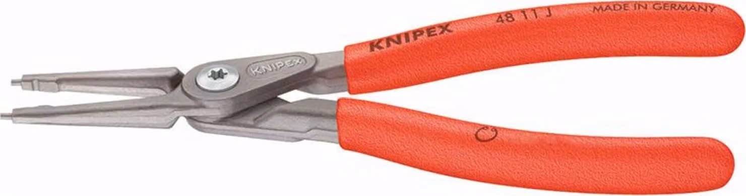 Pinza per anelli di sicurezza, diritta, J 3, grigio inchiostro. Knipex | 4003773048541