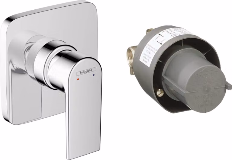 Hansgrohe Vernis Shape - Miscelatore da incasso per doccia con corpo, cromo 71662000