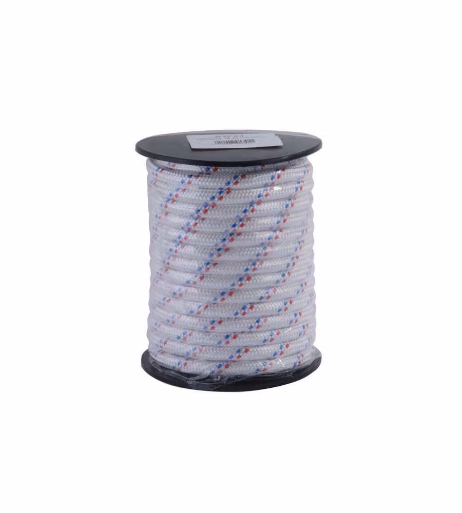 Treccia Pp Mm  8 M 15 Bianca  Fili Blu/Rossi