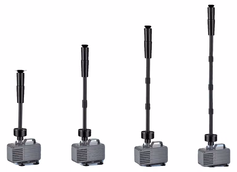 Kit pompa per fontane esterne, portata di 3100 litri/ora, filtro integrato, colore grigio chiaro