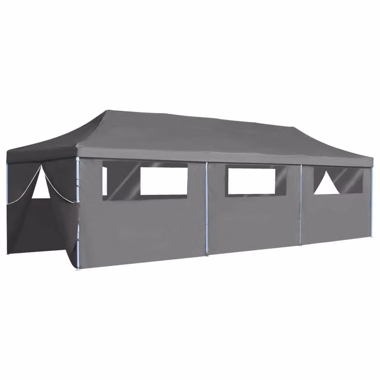 Tenda Pieghevole Pop-Up con 8 Pareti Laterali 870x291x315 cm Antracite